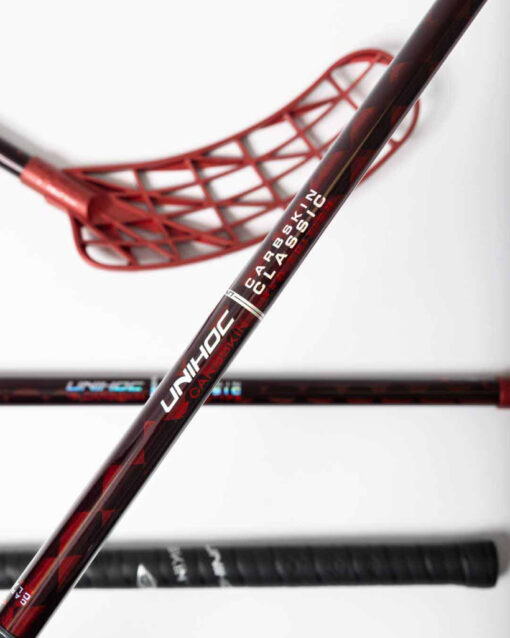 Unihockeystock Unihoc Unilite Carbskin 29 Oval radiant rot