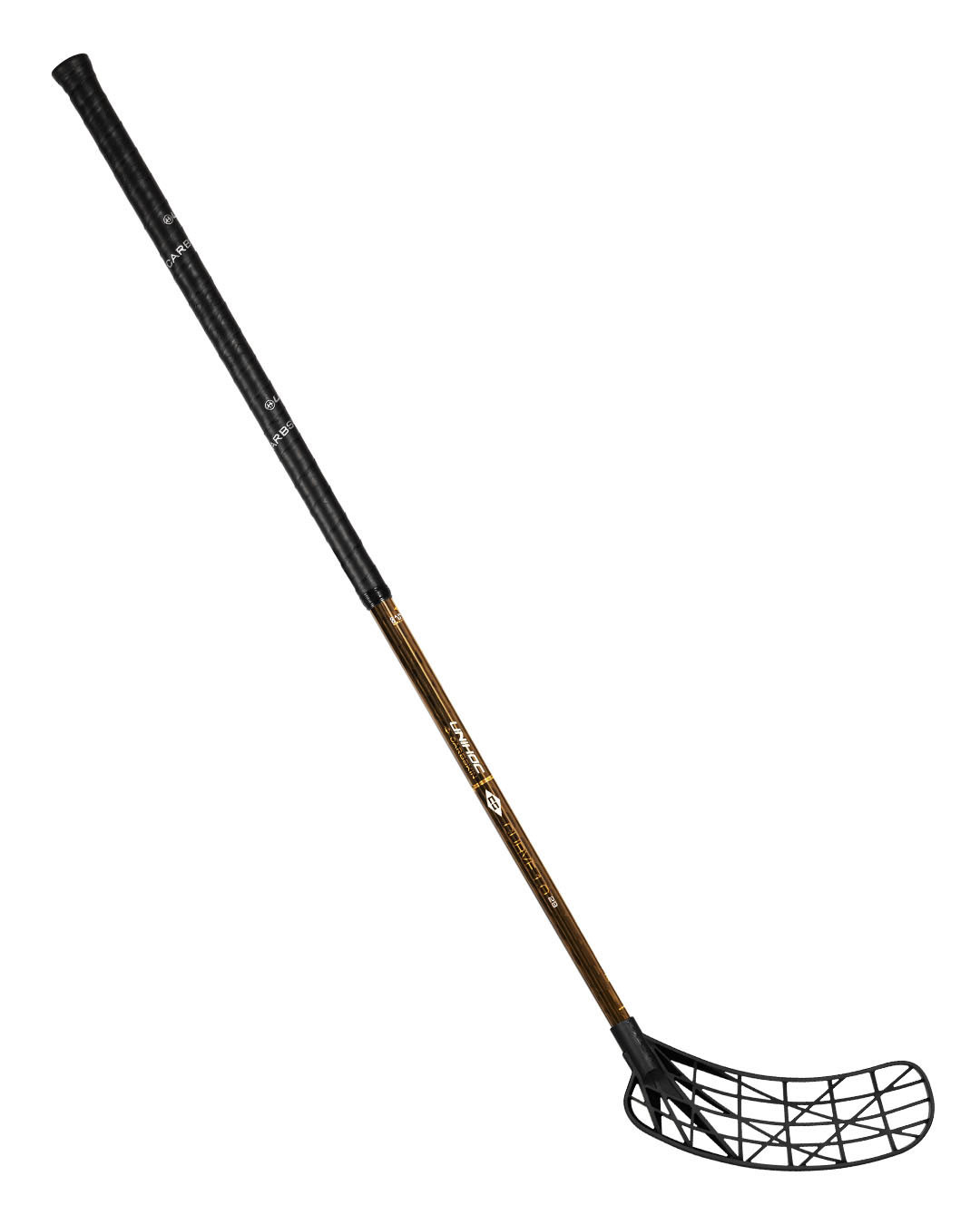 Unihockeystock Unihoc Evolite Carbskin Curve 1.0° Titan 29 GOLD – Bild 2