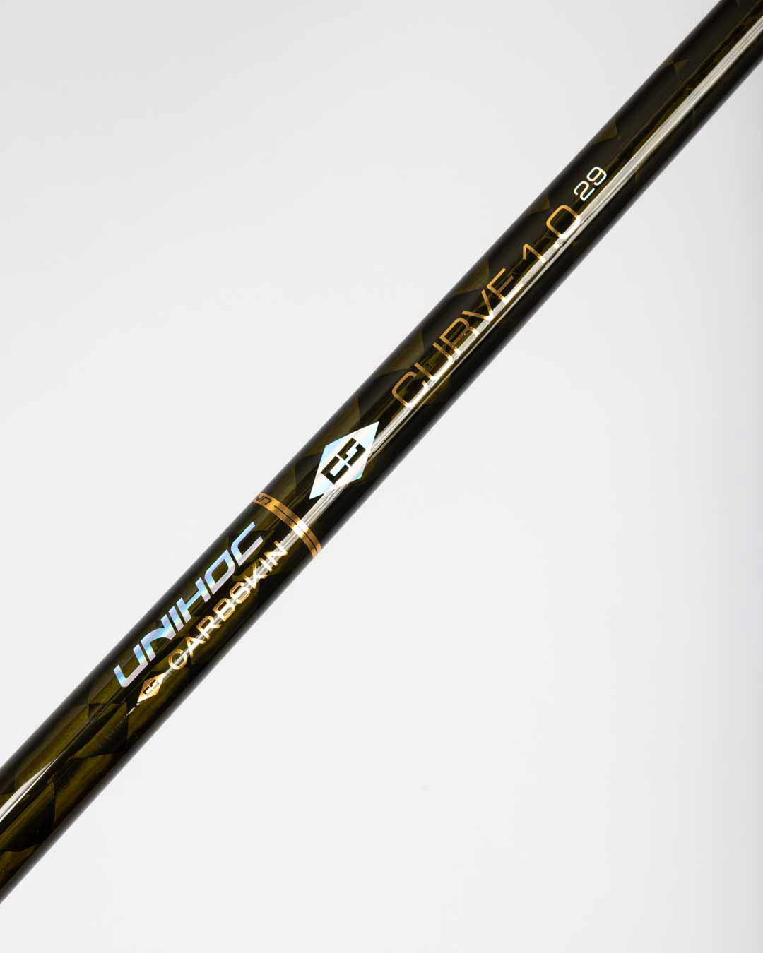 Unihockeystock Unihoc Evolite Carbskin Curve 1.0° Titan 29 GOLD – Bild 3