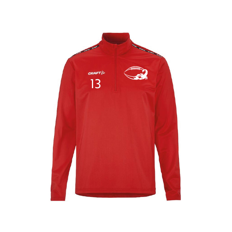 Red Scorpions Classic Line Squad Go Half Zip Trainingstop – Bild 3