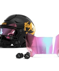 American Football Visor Shoc Zero G Plus Football Visor Clear Red