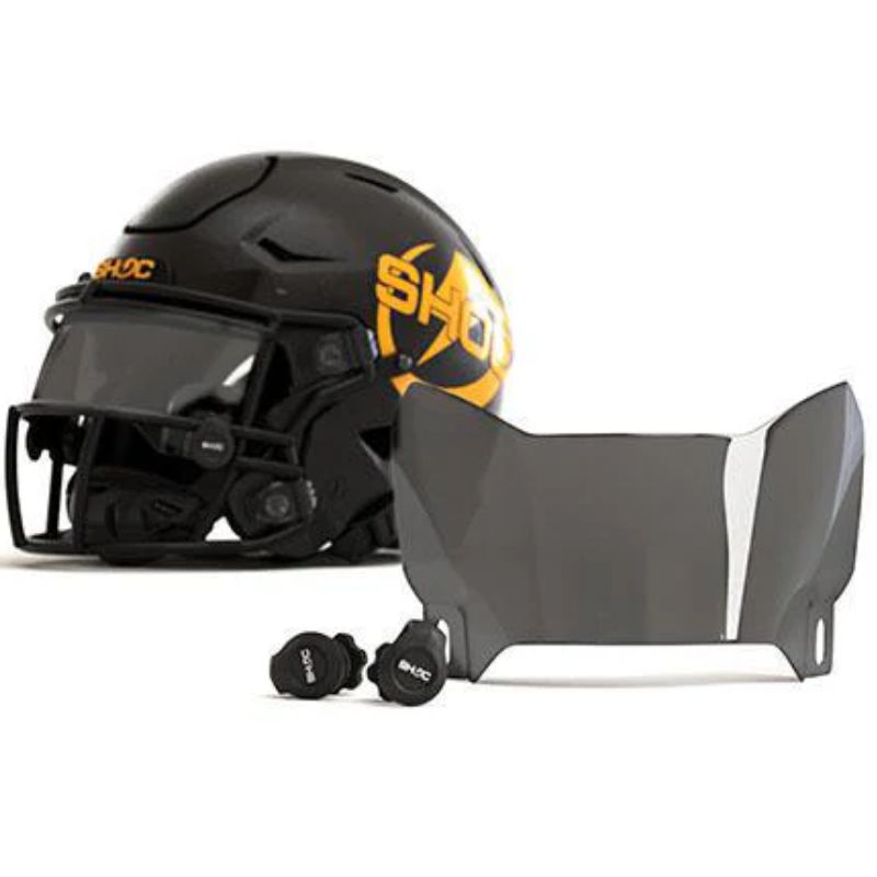 American Football Visor Shoc Zero G Plus Football Visor 60% Smoke